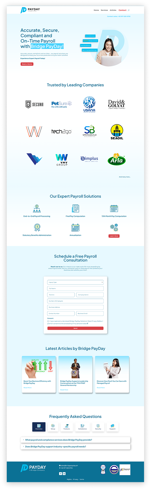 Bridge Payday Homepage
